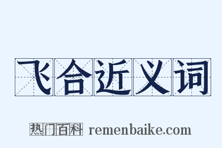 飞合近义词是什么意思的图片